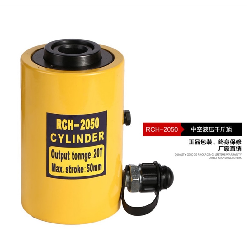 유압 공구 RCH-2050 분리 된 중공 유압 잭 CP-180 핸드 유압 펌프로 다목적